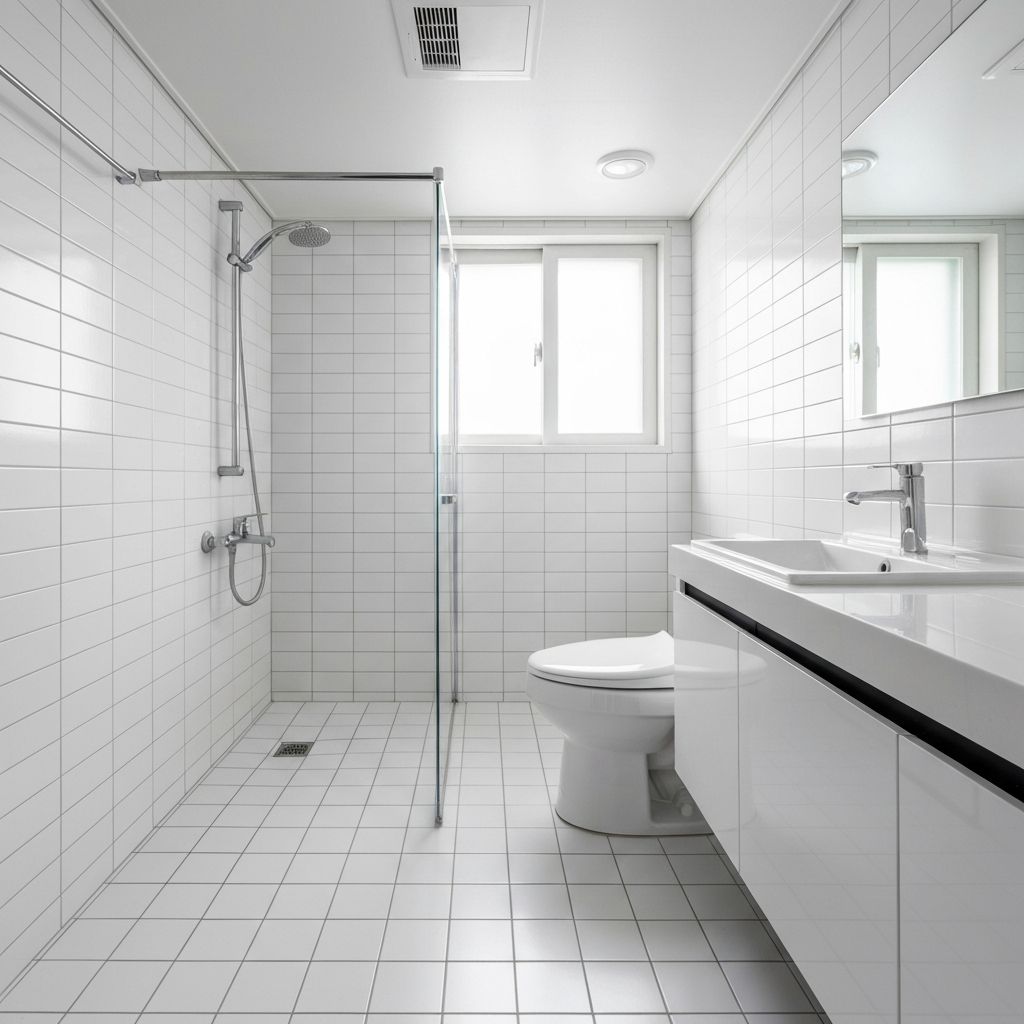 욕실 청소 청소 후