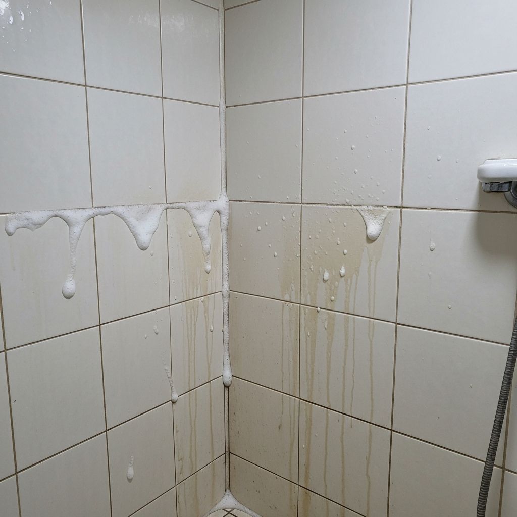 욕실 청소 청소 전